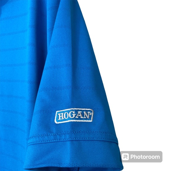 Callaway Opti Dry Golf Polo Short Sleeve Logo Callaway Hogan Blue Men's size M - Picture 5 of 10